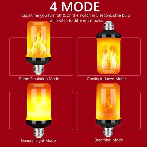 Ampoule LED E27 à effet flamme