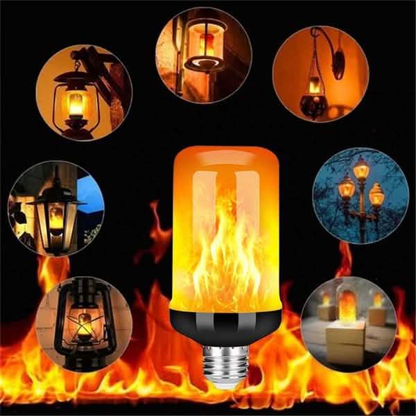 Ampoule LED E27 à effet flamme