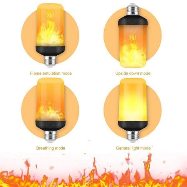 Ampoule LED E27 à effet flamme