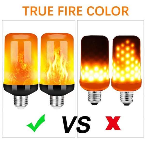 Ampoule LED E27 à effet flamme