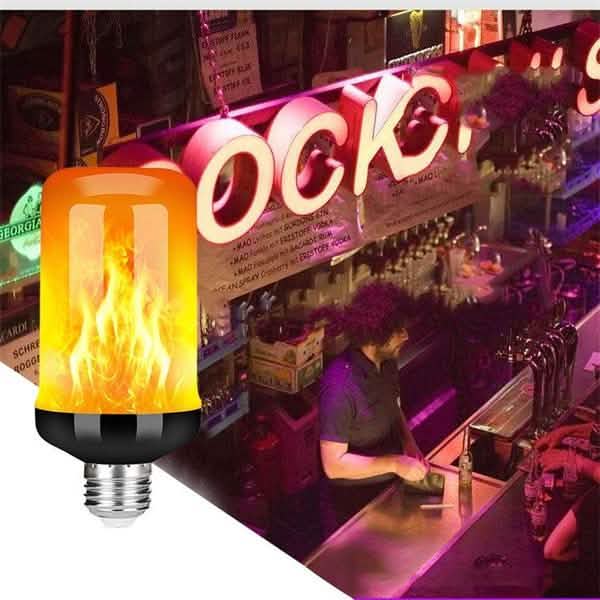 Ampoule LED E27 à effet flamme