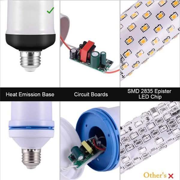 Ampoule LED E27 à effet flamme