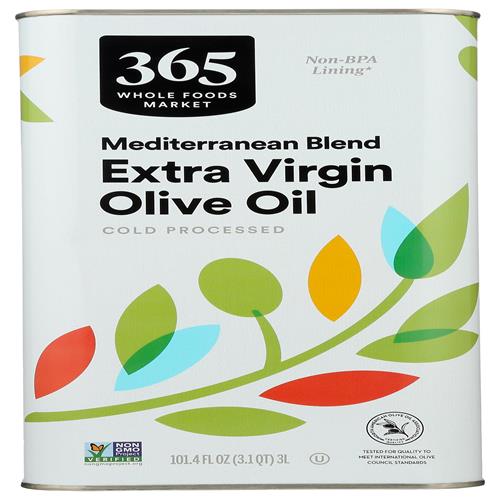 Huile d'olive extra vierge méditerranéenne Whole Foods Market, 101.4 oz liq.