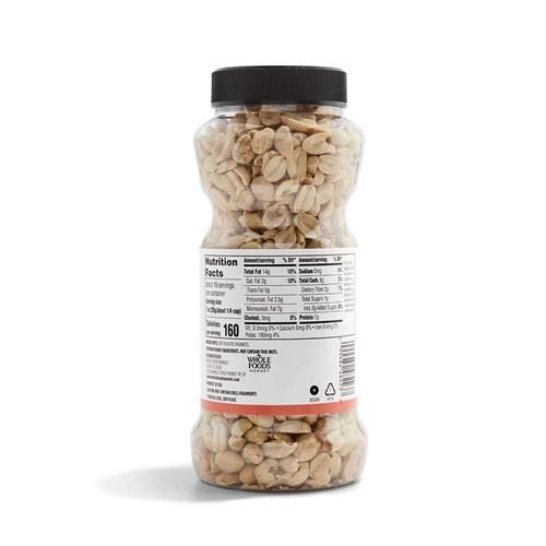 Whole Foods Market, Cacahuètes Grillées À Sec Et Non Salées, 454 g