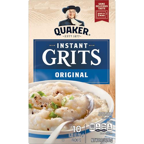 Quaker Instant Grits, Original, Sachets de 28 g (Paquet de 10)