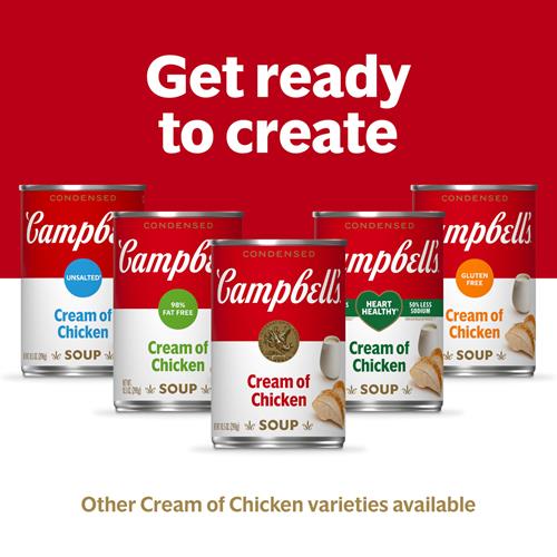 Crème de Poulet Condensed de Campbell, boîte de 10,5 onces (lot de 4)