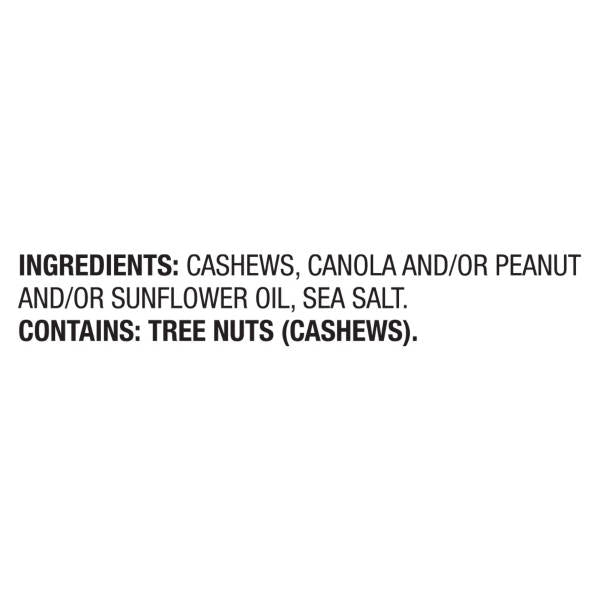 Noix de cajou entières de luxe Southern Grove avec sel de mer, 850 g
