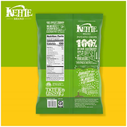 Chips de pommes de terre Kettle Brand, Kettle Chips Jalapeño, format familial, 368 g