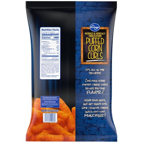 Chips de maïs soufflé au fromage Kroger, 198 g