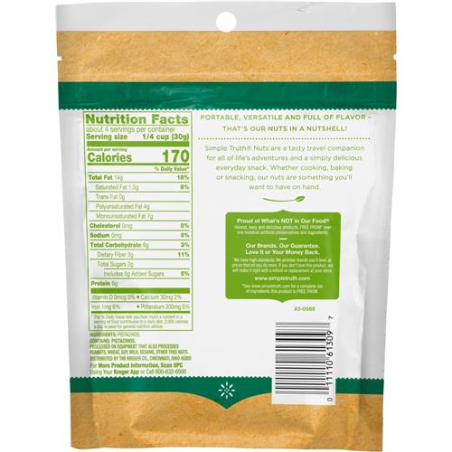Simple Truth Raw Pistachio Halves & Pieces 8 oz