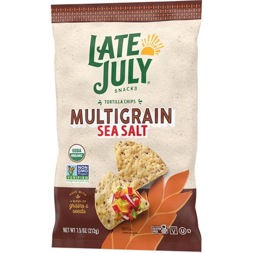 Late July, Tortilla Chips Biologiques Multigrains et Sel Marin, 212g