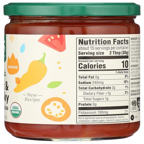 Salsa biologique épaisse et généreuse à l'intensité moyenne, 453 g, de Whole Foods Market