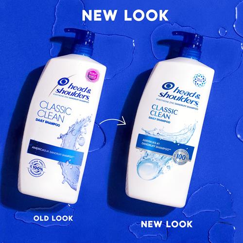 Shampooing antipelliculaire Head & Shoulders, Traitement antipelliculaire, Classic Clean pour usage quotidien, Sans parabènes, 835 ml