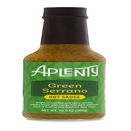 Sauce piquante au serrano vert Aplenty, 306 g