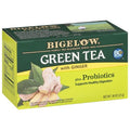 Thé vert au gingembre et aux probiotiques Bigelow Tea, caféiné, 18 sachets, (paquet de 1), 18 sachets de thé au total