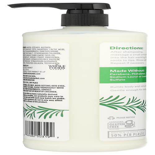 Shampooing volume et épaisseur Rosemary Mint de Whole Foods Market, 946 ml