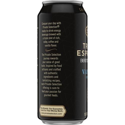Private Selection Vanilla Triple Espresso Energy Iced Coffee Can 15 fl oz