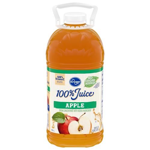 Jus de pomme Kroger 100 % à base de concentré, bouteille de 3,79 L