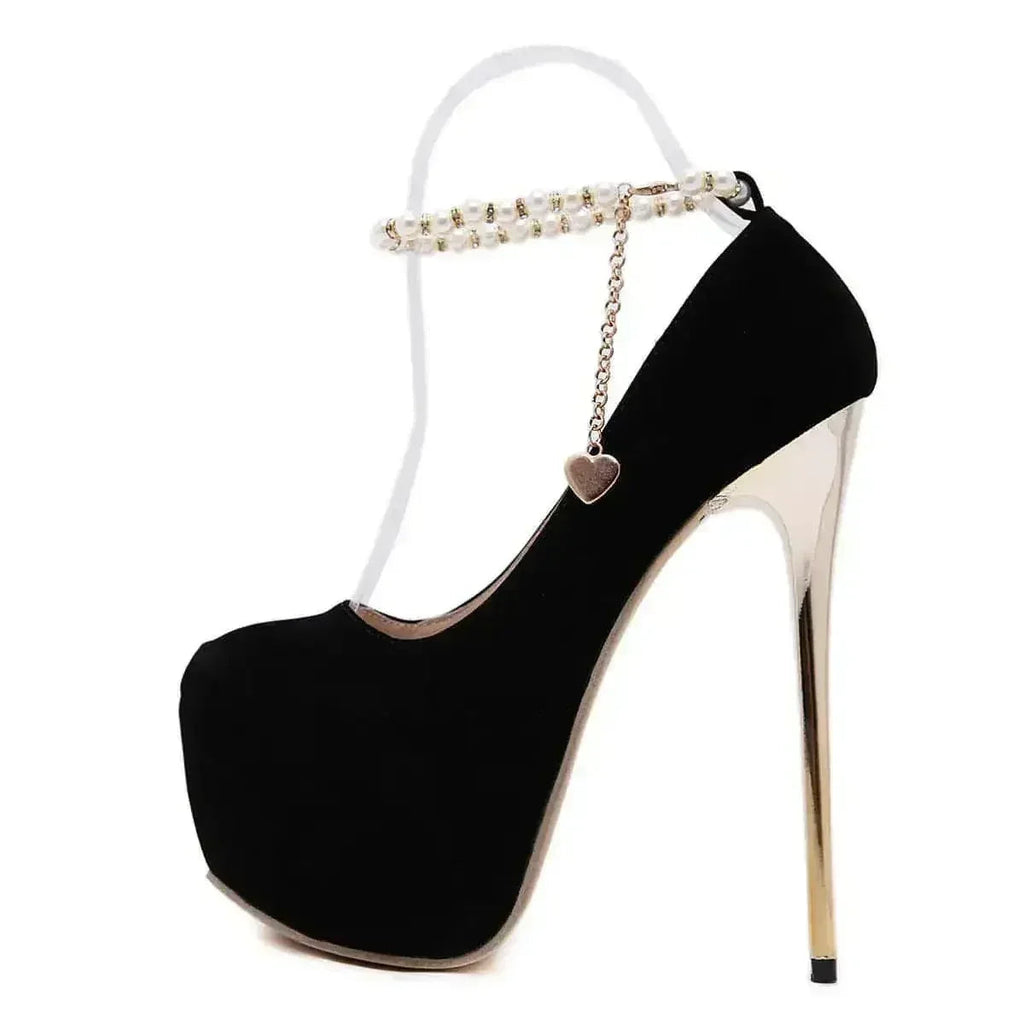 Escarpins compensés à talons hauts - Stilettos confortables - Des chaussures pour le travail et les soirées