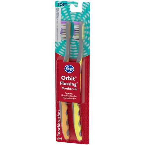 Brosse à dents souple Kroger Orbit Flossing (lot de 2)