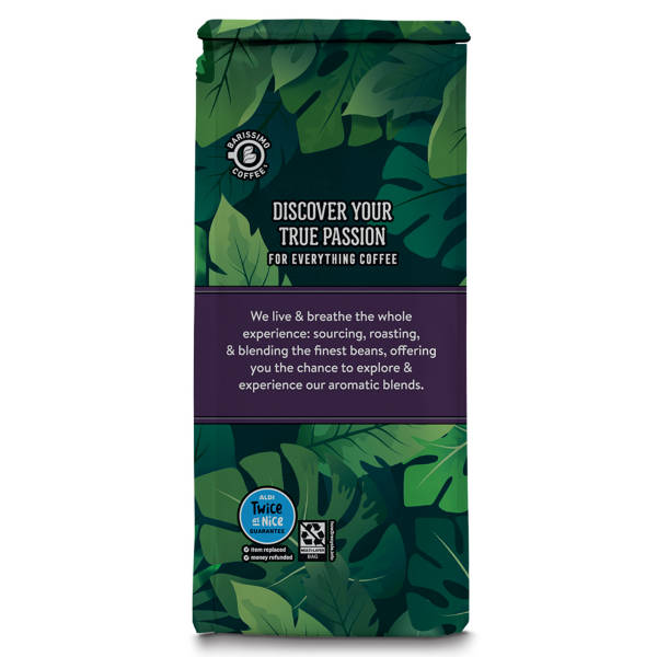 Café moulu torréfié foncé Barissimo équitable origine unique Sumatra, 340 g