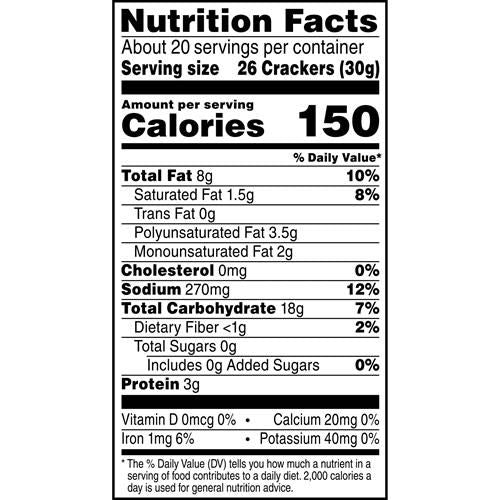 Cheez-It Craquelins au fromage, Craquelins de collation cuits au four, Collations pour le déjeuner, Format familial, Extra Fromagé, Boîte de 600 g (1 boîte)