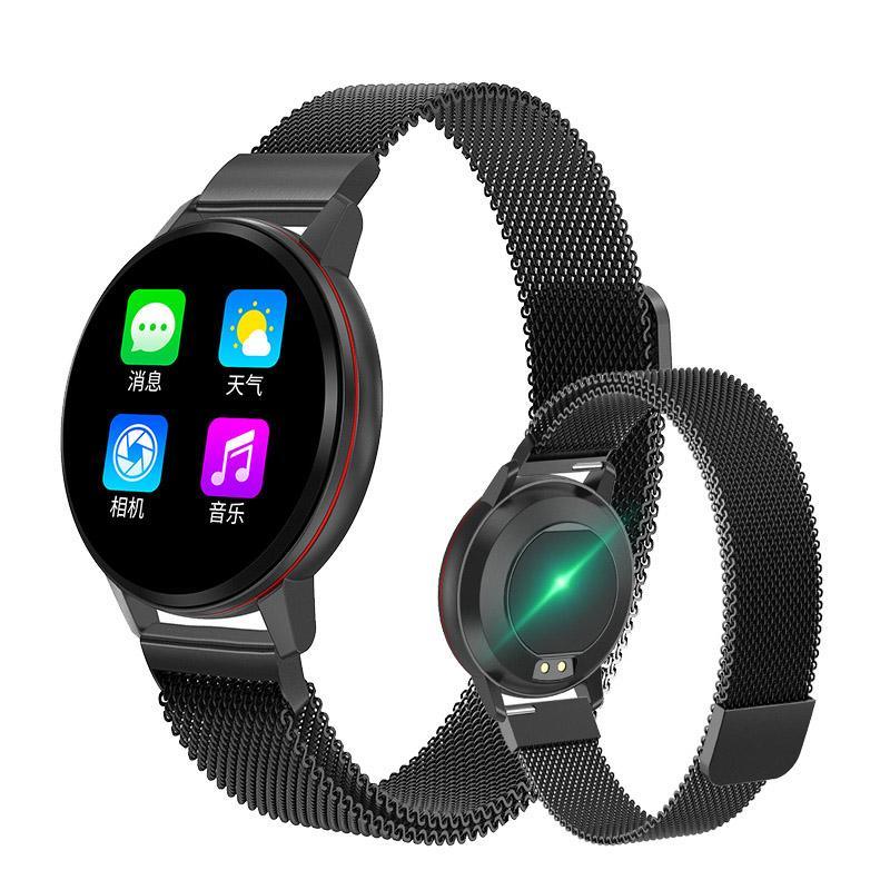 Nouvelle montre-bracelet intelligente décontractée pour hommes et femmes, moniteur d'activité physique de luxe de marque, étanche, au design moderne et luxueux