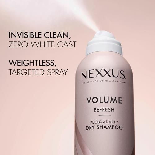 Nexxus Volume Refresh Shampooing Sec Régulateur de Sébum & Volumisant Tenue 72H Fraîcheur Technologie Flexx-Adapt 142g