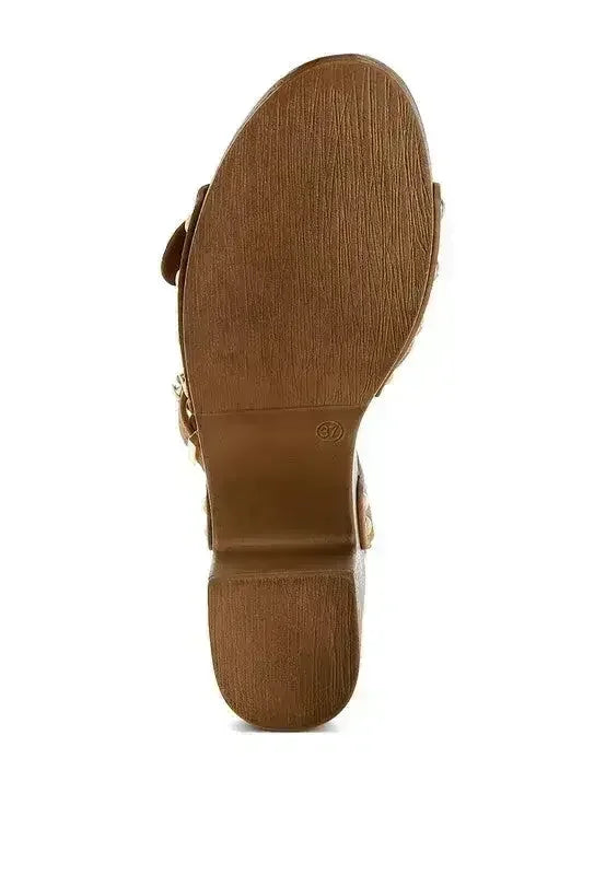 Sandales Sabots en Daim Véritable Lhasa