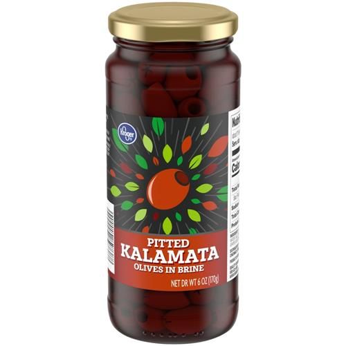 Olives Kalamata dénoyautées en saumure Kroger 170 g