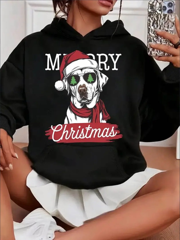 Haut à capuche de Noël pour chien pour femme
