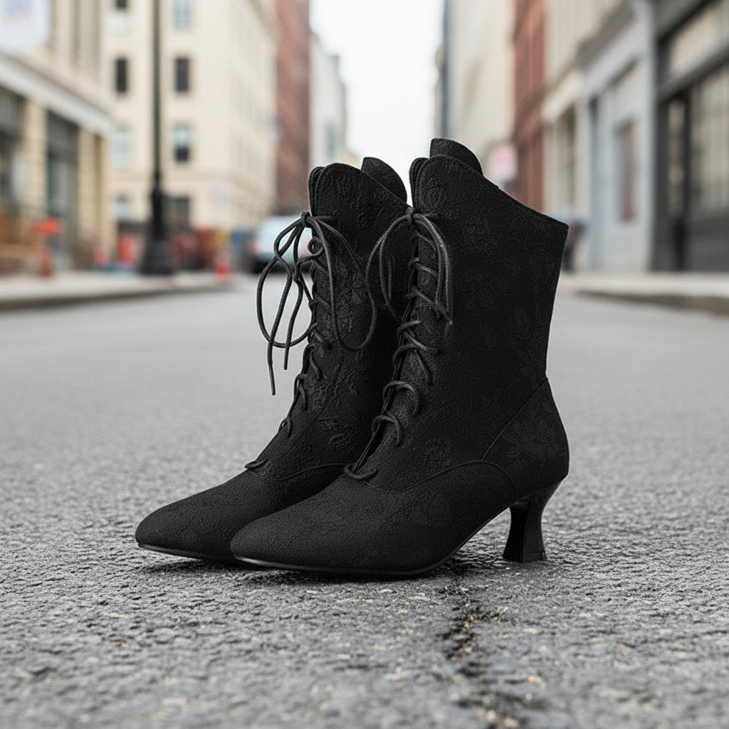 Bottes femme à talons chaton et bout pointu | Chic automne-hiver