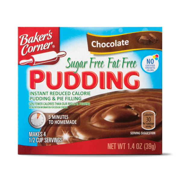 Préparation instantanée pour pouding au chocolat sans sucre Baker's Corner, 39,6 g