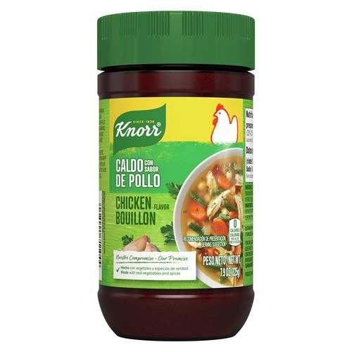 Knorr Bouillon Saveur Poulet Granulé Pour Sauces, Soupes et Ragoûts Sans Gras et Sans Cholestérol 224 g