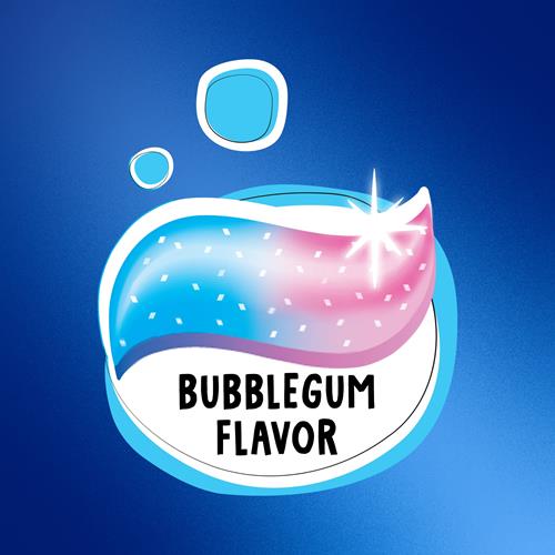 Dentifrice au fluor Crest Advanced Kids, saveur bubblegum, 120 g, lot de 3, dentifrice anti-caries à changement de couleur