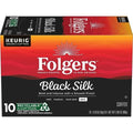 Café Folgers Black Silk, torréfaction foncée, dosettes Keurig K-Cup, boîte de 10