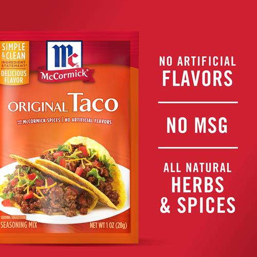 Mélange d'épices à tacos original McCormick, 28 g
