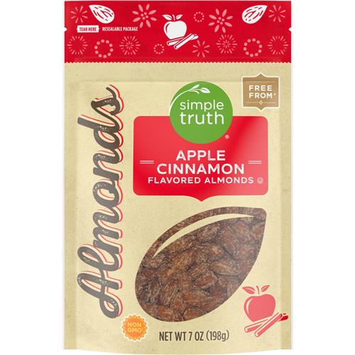Amandes aromatisées pomme-cannelle Simple Truth 7 oz