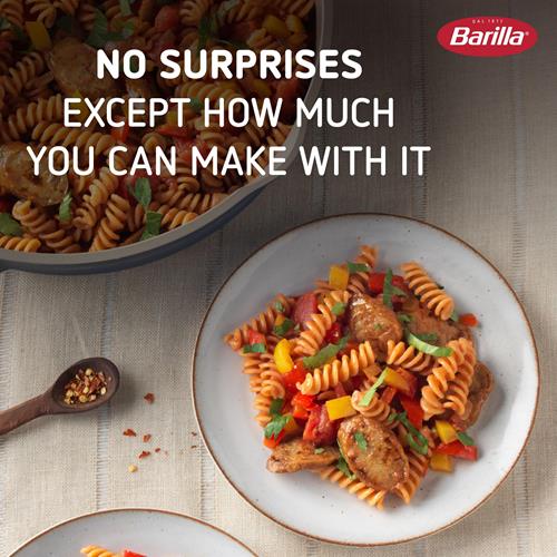 Pâtes Rotini aux Lentilles Corail Barilla, 249 g - Vegan, Sans Gluten, Sans OGM & Casher - Source de Protéines Végétales