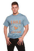 T-shirt graphique à manches courtes en bambou-viscose/coton biologique Eagle pour hommes