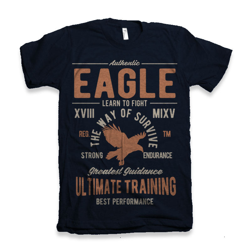 T-shirt graphique à manches courtes en bambou-viscose/coton biologique Eagle pour hommes