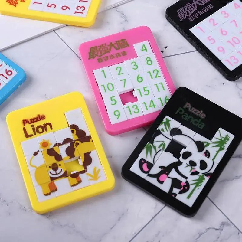 Jouet Éducatif Précoce Développement Numérique pour Enfants 1-16 Animaux Dessins Animés Puzzle Jeux Jouets