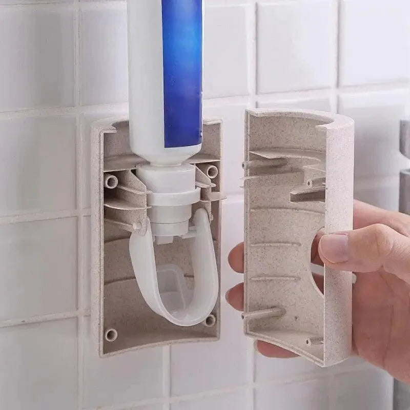 Distributeur de dentifrice Easy Home, presse-tube, porte-brosse à dents mural, accessoires de salle de bain