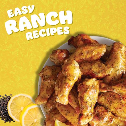 Mélange de Recettes de Ranch Poivre Citronné Hidden Valley Ranch, Saveur d'Agrumes Lumineuse avec une Touche de Ranch, 1 Sachet (L'emballage peut varier)