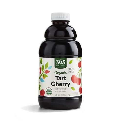 Jus de cerises acides biologiques Whole Foods Market, sans sucre ajouté, 946 ml