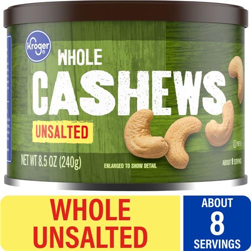 Noix de cajou entières sans sel Kroger 241 g