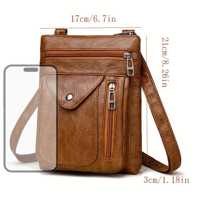 Sac Bandoulière Vintage en Cuir pour Femme