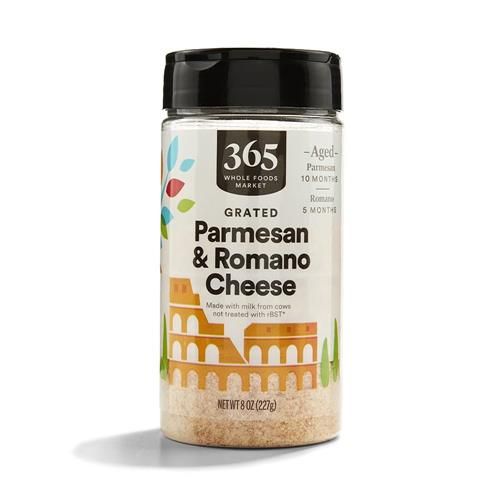 Whole Foods Market, Parmesan et Romano, râpés, 227 g