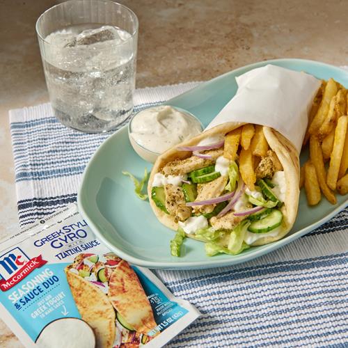 Assaisonnement pour Gyros à la Grecque McCormick avec Mélange de Sauce Tzatziki, 42 g