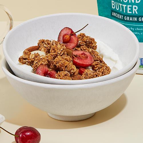 Granola Érable et Beurre d'Amandes Purely Elizabeth, à Base d'Avoine Biologique et de Céréales Anciennes, Sans Gluten, Sans OGM (Sac de 283g)